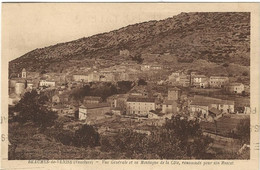 84  Beaumes De Venise  -   Vue Generale   Et Sa Montagne   De La Cote - Beaumes De Venise