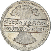 Monnaie, Allemagne, République De Weimar, 50 Pfennig, 1922, Karlsruhe, TTB+ - 50 Rentenpfennig & 50 Reichspfennig