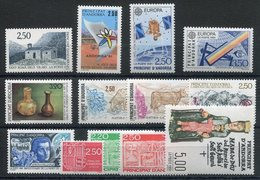 RC 19322 ANDORRE COTE 45,40€ - 1991 ANNÉE COMPLETE SOIT 13 TIMBRES N° 400 / 412 NEUF ** MNH TB - Años Completos
