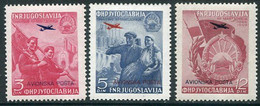 YUGOSLAVIA 1949 People's Republic Of Macedonia Airmail  MNH / **.  Michel 575-77 - Nuovi