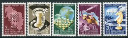 YUGOSLAVIA 1950 Chess Olympiad MNH / **.  Michel 616-20 - Neufs