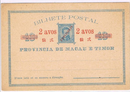 Macau, Timor, 1894, OM 4 - Cartas & Documentos