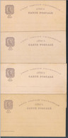 Africa, 1898, # 1a) A D), 4 Bilhetes Postais - Portugiesisch-Afrika