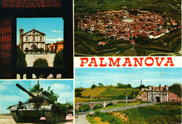 PALMANOVA - VEDUTINE MULTIVUES - CARRRO ARMATO TANK M47 "PATTON" - VIAGGIATA 1970 - Otras Ciudades