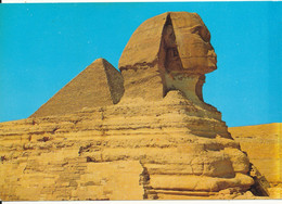 Egypt  Postcard Sent To Denmark 14-3-1997 (no Postmarks On Stamps Or Card) (GizaThe Great Sphinx And Pyramid) - Sphynx