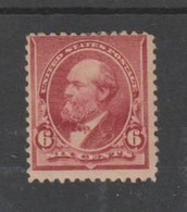 U.S.A.:  1890/93  J. GARFIELD  -  6 C. UNUSED  STAMP  -  YV/TELL. 75 - Unused Stamps