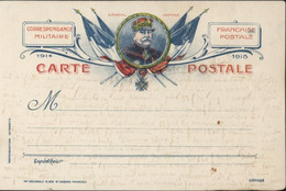 Guerre 14 18 CP Correspondance Militaire Franchise Postale Général Joffre FM Guerre 1914 1915 - Guerra Del 1939-45