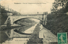 SEINE SAINT DENIS  VAUJOURS Pont De Villepinte Sur Le Canal De L'ourcq ( Pecheuse A La Ligne) - Sonstige & Ohne Zuordnung