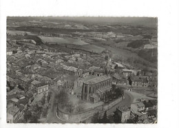 Lafrançaise (82) : Vue Aérienne Générale Au Niveau Du Quartier De L'église En 1957 GF. - Lafrancaise