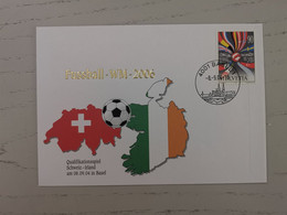 2004 Sonderbeleg WM Qualifikationsspiel Schweiz - Irland - Lettres & Documents