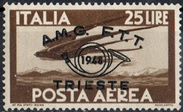 ITALIA, ITALY, TRIESTE, ZONA A, CONGR. FIL., POSTA AEREA, 1948, 25 L., NUOVO (MNH**) Mi:IT-TR 55, Scott:IT-TR C18 - Airmail