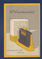 Parfum Publicité Carte Parfumée ODORANTIS Giraud - Antiguas (hasta 1960)