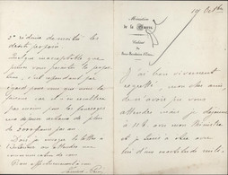 Lettre Autographe Signature Casimir Perier Ancien Membre De La Chambre Des Députés De France Bon Texte Politique - Other & Unclassified