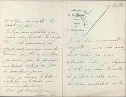 Lettre Autographe Signature Casimir Perier Ancien Membre De La Chambre Des Députés De France Bon Texte Politique - Autres & Non Classés