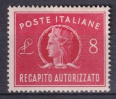 ITALIE - 1947 - EXPRES YVERT N° 34 ** MNH - COTE = 37.5 EUR - Poste Exprèsse/pneumatique