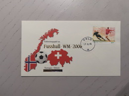 2005 Sonderbeleg WM 2006 Norwegen - Schweiz - Cartas & Documentos