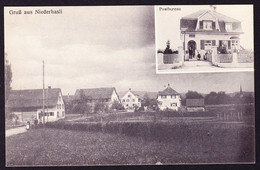 Um 1920 Ungelaufene AK "Gruss Aus Niederhasli" Mit Postbüro. - Laufen-Uhwiesen 