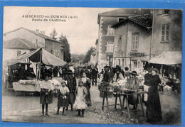 01 - Ain -   Amberieu En Dombes - Route De Chatillon - Marché   (N6655) - Non Classés