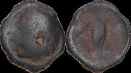 Gaule - Carnutes - Potin à L'aigle De Face - Tète à Gauche - Aigle De Face - H239 - Keltische Münzen