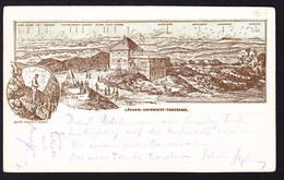 1910 Gelaufene Litho AK Lägern Hochwacht. Hofer's Entdeckte Ruinen. Stabstempel Boppelsen Sowie Otelfingen - Laufen-Uhwiesen 
