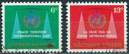 United Nations (New York) 1969 - Mi 214/15 - YT 191/92 ( International Law ) - Gebruikt