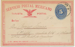 MEXICO 1895 Rare 5 C. + 10 C. Hidalgo Express Postal Stationery Envelope And Superb 5 C. Blue Postal Stationery Postcard - Mexico