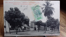 CPA . KONAKRY Entrée Du 3° Boulevard Et Hôtel , Afrique Occidentale Française , Guinée.(1913) (S46-21) - Guinée