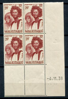 Mauritanie   Bloc De 4 Du N° 94  Deux Timbres **, Deux Timbres * - Unused Stamps