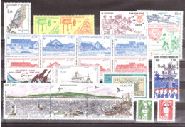 SPM - 1991 - Année Complète - Timbres N° 534 à 554 + PA 70 - Neufs ** - Full Years