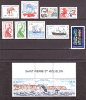 SPM - 1988 - Année Complète - Timbres N° 486 à 496 - Neufs ** - Komplette Jahrgänge