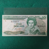 EAST CARIBBEAN 5 DOLLARS - Caraïbes Orientales