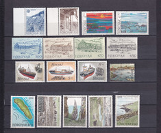 FEROE - ANNEE COMPLETE 1987 - YVERT N° 139/155 ** MNH - COTE = 60 EUR. - - Färöer Inseln