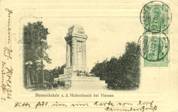 HOHENBUSCH Bei Viersen 1903 Prägekarte " Die Bismarcksäule " 2x Germania Frankierter Bedarf > Luxemburg - Viersen