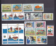 FEROE - ANNEE COMPLETE 1994 - YVERT N° 250/267 ** MNH - COTE = 47.5 EUR. - - Färöer Inseln