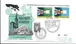 CONSEIL DE L'EUROPE PARLEMENT EUROPEEN - SUFRAGE UNIVERSEL DIRECT ITALIA - Tirage Limité 750ex - Lettres & Documents