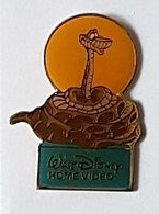 Pin's  BD, Walt Disney Home Vidéo, Animal  Serpent  Kaa De La Série Le Livre De La Jungle Verso  DISNEY - Disney