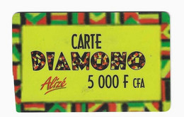 SENEGAL CARTE DIAMONO ALIZE 5 000 FCFA  Au Verso N° Laser En Bas A Droite - Sénégal