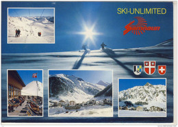 SAMNAUN - Ski Unlimited, Mehrbildkarte, Sondermarke, Nice Stamp - Samnaun
