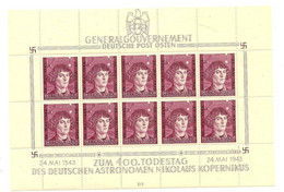 GG Generalgouvernement 104 Kleinbogen Ungebraucht - Ocupación 1938 – 45