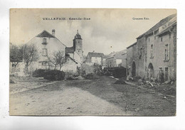 70 - RARE Carte Postale De VELLEFRIE - Grande Rue - Autres Communes