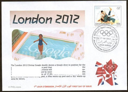 ALGERIJE - FDC - Olympic Games London 2012 - Diving - Plongée - Tauchen - Immersione  - Buceo  - Duiken - Duiken