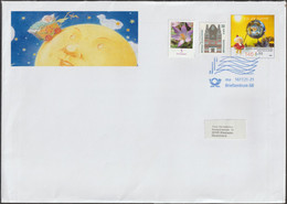Allemagne 2009. Entier Postal, Enveloppe Marchand De Sable, Enfance, Lune - Briefomslagen - Gebruikt