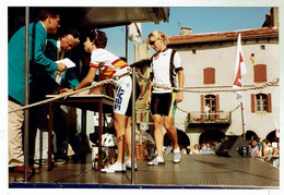 PRADELLES - Tour De France Féminin 1992 - Contrôle Du Départ Place De La Halle Photo 10x15 - Bon état - Sonstige Gemeinden