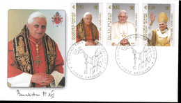Vatican 2005 Mi# 1517-1519 - FDC - Pope Benedict XVI - FDC