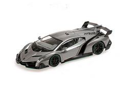 Lamborghini Veneno - 2014 - Grey With Green Line - Kyosho - Kyosho
