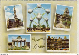BRUXELLES BRUSSEL ATOMIUM  MULTI VIEW 1958 - Panoramische Zichten, Meerdere Zichten