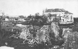 Carte Photo Militaire Allemand BELOEIL-Baileul-Beuleul-Belgique-Belgie-Kirche-Friedhof-Cimetière-Eglise-Guerre 14/18 - Beloeil