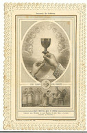 IMAGE RELIGIEUSE CANIVET SOUVENIR D ORDINATION SACERDOTALE PREMIERE MESSE 12/12 JUILLET 1896 LOUIS CAZALOH - Religión & Esoterismo