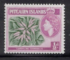 PITCAIRN ISLANDS Scott # 20 MH - QEII & Flower 1 - Pitcairn