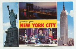 AK 012244 USA - New York City - Mehransichten, Panoramakarten